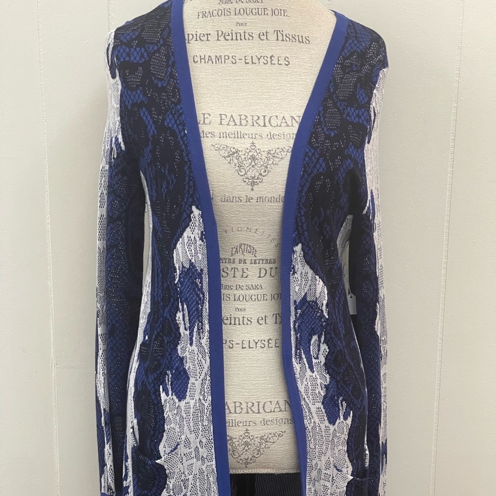Picadilly Lace Print Knit Sweater